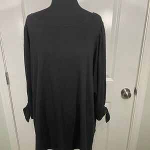 Max Studio Classic Black Knit Top Size 1X CB-60